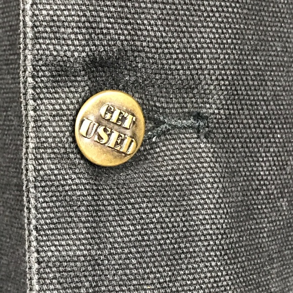 Get Used Black Denim Jacket - Picture 6 of 7